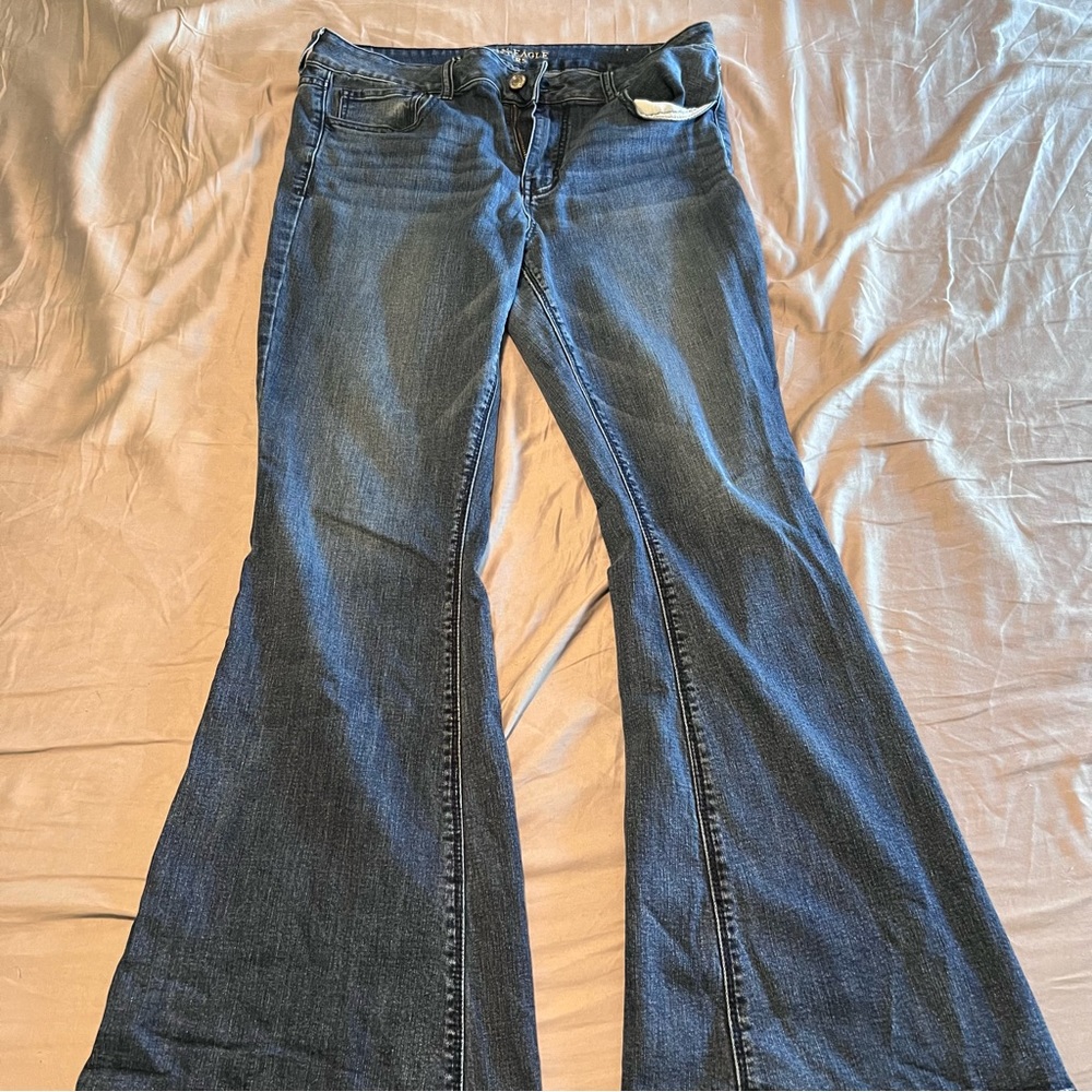 Hi-rise Artist Super Stretch Flare Jeans size 14